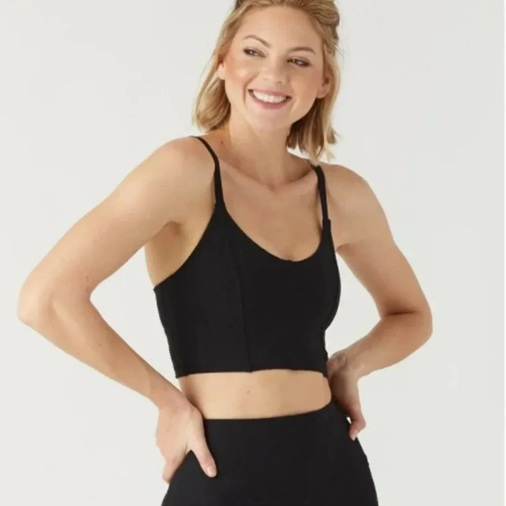 Glyder Charge Sports Bra, Black - Picture 3 of 9